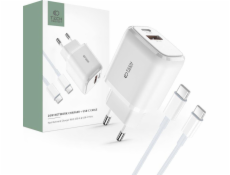 Tech-Potec Charger Tech-Protect C20W 2-portová síťová nabíječka PD 20W QC 3.0 + USB-C kabel bílé nabíjecí nabíjecí nabíjení