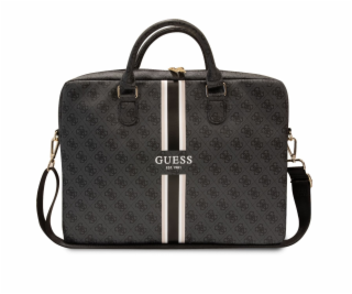 Guess PU 4G Printed Stripes Computer Bag 15/16  Black Nové