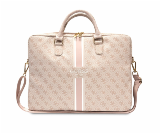 Guess PU 4G Printed Stripes Computer Bag 15/16  Pink Nové