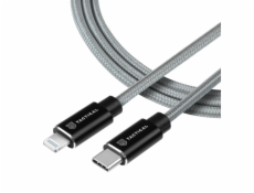 Tactical Fast Rope Aramid Cable USB-C/Lightning MFi 1m Grey Nové