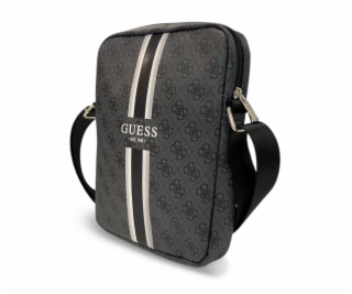 Guess PU 4G Printed Stripes Tablet Bag 10  Black Nové