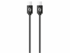 Datový kabel ALIGATOR POWER 3A, USB-C/USB-C, 1m černý