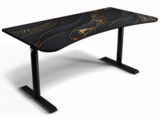 AROZZI herní stůl ARENA Gaming Desk Black Gold