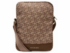 Guess Pouch 10  G Cube Stripe Brown Nové