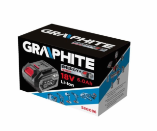 GRAPHITE ENERGY+, Batéria 18V, Li-Ion 6.0Ah