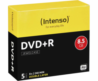 INTENSO DVD+R Slim Case 8,5GB DL 5ks