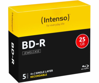 INTENSO Blu-Ray BD-R Slim Case 25GB 5ks