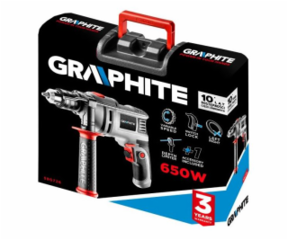 GRAPHITE 58G726, Príklepová vŕtačka 650W