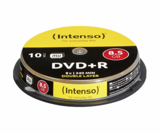 INTENSO DVD+R Cake Case 8,5GB DL 10ks