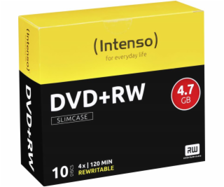 INTENSO DVD+RW Slim Case 4,7GB 10ks