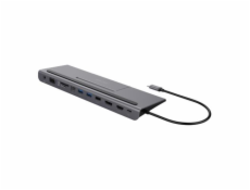 DELTACO USBC-DOCK2, Dokovacia stanica USB-C 8v1