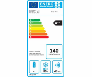 Mraznička šupl. PKM GS 165  85 litrov