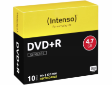 INTENSO DVD+R Slim Case 4,7GB 10ks