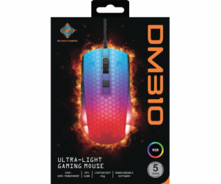 DELTACO GAMING DM310, Myš, USB, čierna