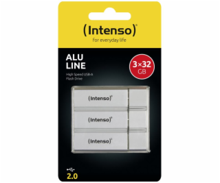 INTENSO - 32GB Alu Line silver, 3 pack