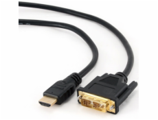 Gembird prepojovací kábel  HDMI M/M - DVI M/M 3m