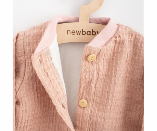 Kojenecký mušelínový kabátek New Baby Comfort clothes růžová