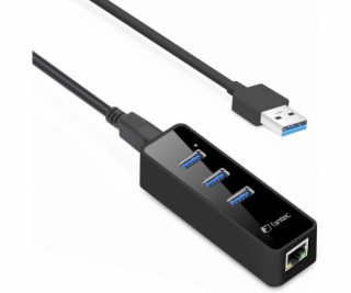 FANTEC UMP-3UE1000, USB Hub, 3 porty, RJ45 USB 3.0