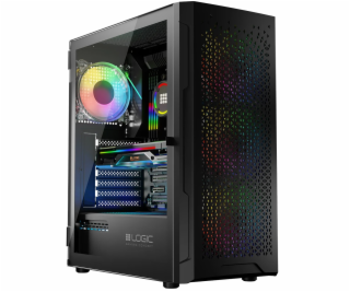 LOGIC PC skříň Aramis ARGB MIDI 1x USB 3.0, 2x USB 2.0 + ...