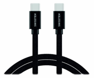 Swissten datový kabel USB-C / USB-C s textilním opletem, ...