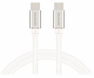 Swissten datový kabel USB-C / USB-C s textilním opletem, ...