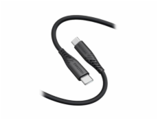 Swissten Datový kabel SOFT SILICONE USB-C / USB-C 1,5 M, PD 60 W, černý