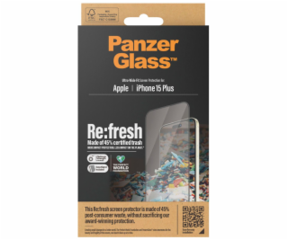 PanzerGlass Screen Protector Recycled Glass clear iP 15 Plus