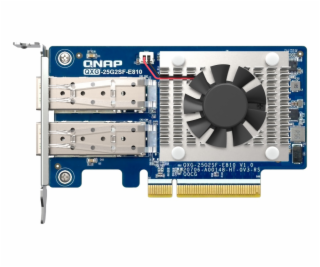 QNAP QXG-25G2SF-E810 - 2x 25GbE SFP28,PCIe Gen3 x8