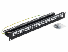 Triton 19  modulární patch panel 1U pro max. 24ks keystone,otvor 14,8x17,5mm RAL7035