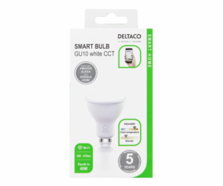 DELTACO SH-LGU10W, SMART Led žiarovka, GU10