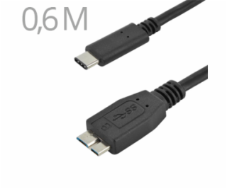 CABLE KU31CMB06BK USB3.1 Typ C/male - USB 3.0 Male