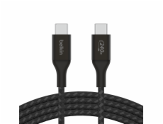 Belkin BOOST CHARGE™ USB-C na USB-C kabel 240W, 2m, černý - odolný