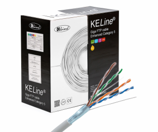 KELINE Kábel FTP (F/UTP) 4x2xAWG24 Cat 5E LSOH 305