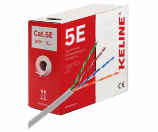 KELINE Kábel UTP (U/UTP) 4x2xAWG24 5E 305m