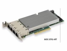 SUPERMICRO AOC-STG-I4T Quad 10Gb/s RJ45, PCI-E 3.0 8x  (8GT/s) Card, LP