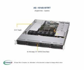 SUPERMICRO A+ Server 1U 1x SP3, 8x DDR4, 4x 3,5"" (4xNVMe...