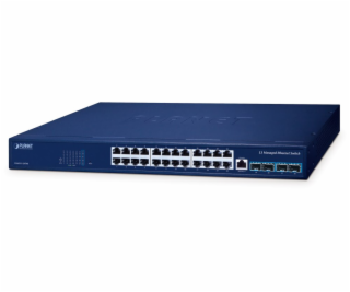 Planet GS-6311-24T4X switch L3, 24x1GE, 4x10G SFP+, fanless