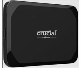 Crucial externí SSD 2TB X9 USB-C 3.2 (čtení až 1050 MB/s)