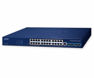 Planet GS-6311-24HP4X switch L3, 24x1GE, 4x10G SFP+, PoE ...