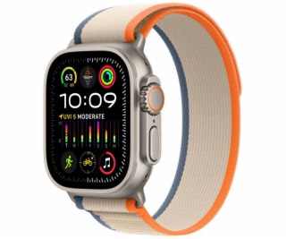 Apple Watch Ultra 2 49mm titanové pouzdro s oranžovo-béžo...