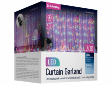 COLORWAY LED girlanda/ vnitřní / 300 LED / délka 3 x 3m / více barevná/ AC 220V