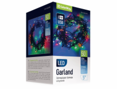 COLORWAY LED řetěz/ vnitřní / 50 LED / délka 5m / více barevný/ 8 funkcí/ napájení USB