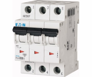 Eaton Overprournt Switch 3P C 20A 6KA AC PL6-C20/3 286602