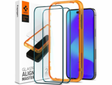 Temperované sklo spigen glas.tr Slim Alignmaster Apple iPhone 14 Pro Max Black [2 Pack]