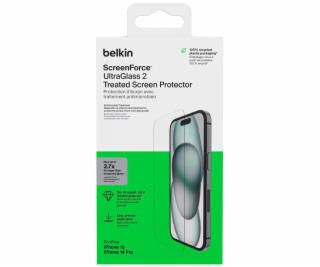 Belkin Screenforce UltraGlass2 antiba.iPhone 15/14Pro  OV...