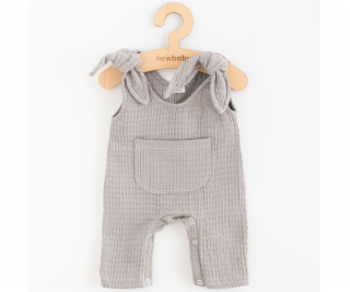 Kojenecké mušelínové lacláčky New Baby Comfort clothes šedá