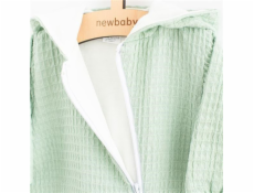 Kojenecký mušelínový overal s kapucí New Baby Comfort clothes šalvějová