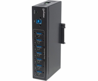 HUB USB Manhattan Manhattan 7-Port USB3.0 Hub Industriean...