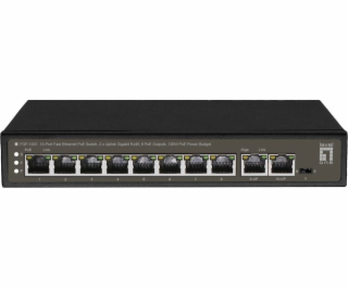 LevelOne Switch 8x Fe FGP-1031 2XGE 120W 8XPOE+