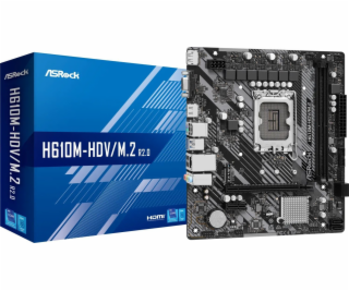 ASRock MB Sc LGA1700 H610M-HDV/M.2 R2.0, Intel H610, 2xDD...